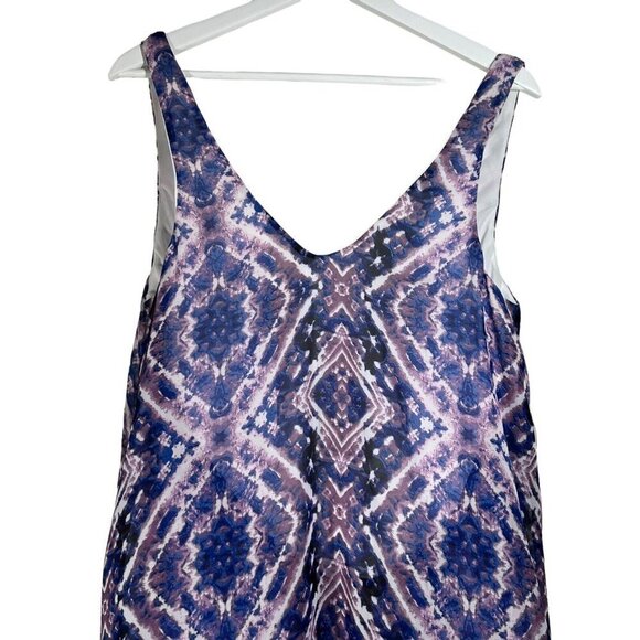 Show Me Your Mumu‎ Kiersten Purple Blue Haze Maxi Dress Size M V-Neck Hi-Lo Hem - Picture 5 of 16